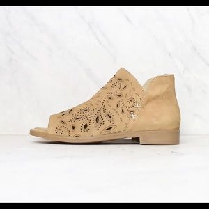Coolway-Nelia Laser Cut Open Toe Bootie